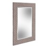 Howard Elliott 35.25"x23.25" Rectangular Framed Faux Embossed Wall Mirror Taupe: Modern Polystyrene, No Assembly Required - image 3 of 4