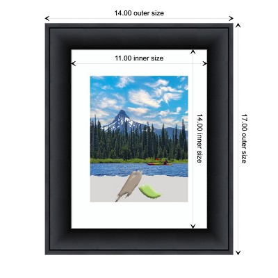 Nero Black Satin Finish Wood Wall Picture Frame