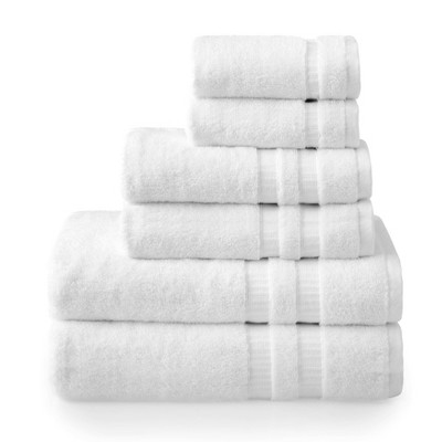 6pc Bleach Master Towel Set White - Welhome