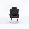 NicBex Accent Chair Rocking Chair with High Backrest and Pillows Mid Century Modern Glider Rocking Chair for Living Room, Bedroom, Offices - 3 of 4