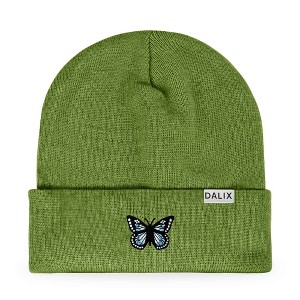 Dalix Butterfly Embroidered Beanie Insect Warm Winter Knit Hat for Women - 1 of 4