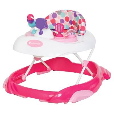 Pink Colour Baby Walkers With Rattles