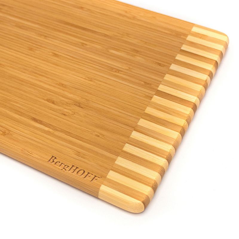 BergHOFF Bamboo Rectangle Cutting Board, Two-tone Stripe, 13"x9"x0.6", 3 of 4