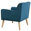 CAVINAS Mid-Century Accent Chair with Tufted Back,Polyester Accent Armchair Leisure Chair for Living Room&Bedroom,Comfy Lounge Chair - 4 of 4