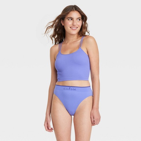 Women's Seamless Cheeky Underwear - Colsie™ Periwinkle Blue Xs : Target