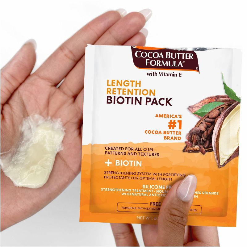 Palmer&#39;s Cocoa Butter Formula Biotin Hair Treatment Pack - 2.1oz, 4 of 7