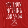 Game Of Thrones You Know Nothing Jon Snow Adult T-Shirt - 2 of 4