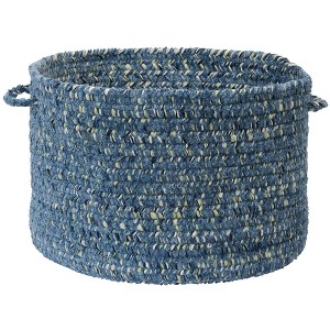 Colonial Mills West Bay Utility Basket, 14 by 10-Inch, Blue Tweed - 1 of 1