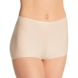 TC Fine Intimates Womens Cotton Comfort Boy Short Panties, Warm Beige - 1 of 2