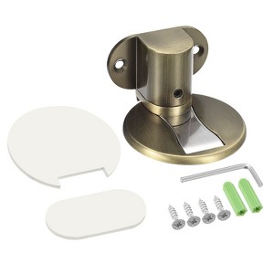 Unique Bargains Adjustable Magnetic Door Stop with Self Adhesive and Screw Mount - 1 of 4