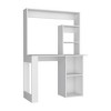 NicBex Home Office Desk 38.78" W Modern Writing Desk with 4-Tier Open Storage Bookshelves and Wooden Frame for Office, Study, Living Room - 4 of 4