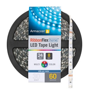 Armacost Lighting RibbonFlex Home 24V RGB LED Strip Light Tape 60 LED/m Cabinet Lights - 1 of 4