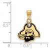 Black Bow Jewelry 14k Yellow Gold Plated Sterling Silver East Carolina Pirates NCAA Small Pendant - 2 of 3