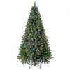 Home Heritage 1-1.75" Artificial Christmas Tree Base Rotating Metal Stand with Cascade Quick Set 7 Foot Pre-Lit Artificial Christmas Tree - 3 of 4