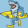 Boy's Fortnite Agent Jones Surfer Shark T-Shirt - image 2 of 4