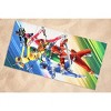 Power Rangers Beach Towel Mighty Morphin In Action 30"x60" Multicolored - 4 of 4