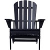 33.75INCH,Adirondack Chair Solid Wood Outdoor Patio Furniture for Backyard,Black - 4 of 4
