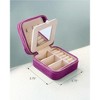Benevolence LA Plush Velvet Travel Jewelry Box Organizer - 3 of 4