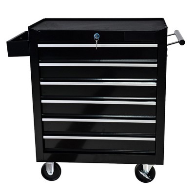 6-Drawer Rolling Trolley Metal Tool Storage Organizer Rolling Tool Cart With Interlock System And Wheels, Warehouse, Workshop, Repair Shop