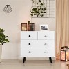 HDZNVF 4 Drawers Dresser Chest of Drawers Free Standing Sideboard Cabinet - 3 of 4