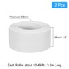 Unique Bargains PVC Waterproof Self-Adhesive Wall Corner Seal Caulk Strip Tape 2 Pcs - 2 of 4
