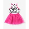 PATPAT L.O.L. SURPRISE! Toddler Kid Girls 2pcs Character Print Top with Mesh Tutu Skirt Outfit Set - 3 of 4