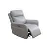 MAYEERTY Power Recliner Chair, Electric Reclining Chair with USB Charging, Adjustable Backrest for Living Room, Light Grey - 3 of 4