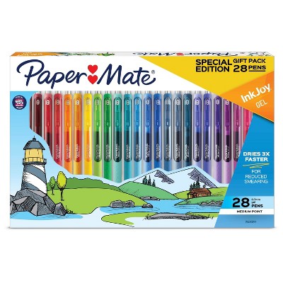 Paper Mate Ink Joy 28pk Gel Pens 0.7mm Holiday Pack Multicolored