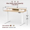 Itopfox Electric Standing Desk with Two Drawers, Adjustable Height Sit Stand Table with Storage Shelf and Splice Board, Maple - 4 of 4