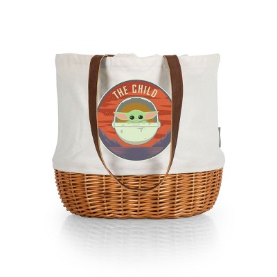 Picnic Time Star Wars Coronado Canvas and Willow Basket Tote