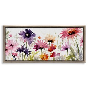 Stupell Industries Pink & Purple Blossoms, 25" x 11" - 1 of 4
