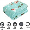 Comfort Flannel Blanket Super Soft Christmas Prints Throw Blanket Christmas Gift. - 4 of 4