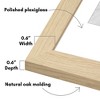 Americanflat 5 Pack of Picture Frames with Mat - Plexiglass Cover - 3 of 4