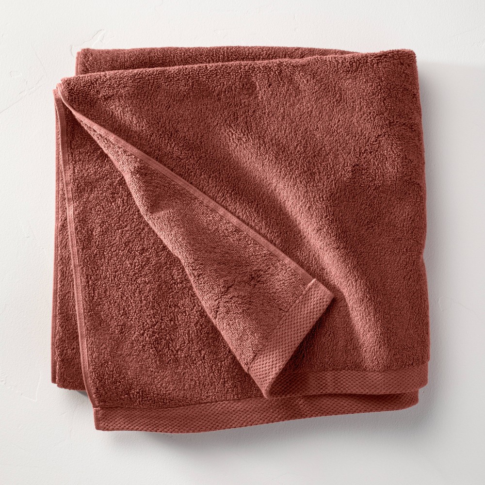 Photos - Towel Organic Bath  Bronze Brown - Casaluna™
