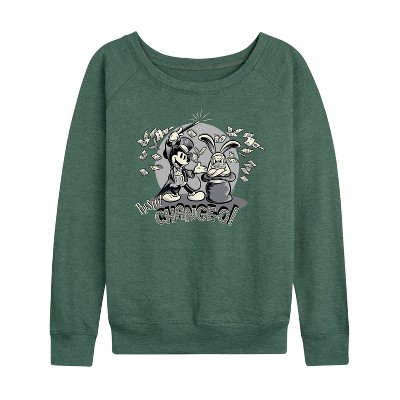 Women's - Disney - Presto Chango Lightweight French Terry Wide Neck Long Sleeve Shirt
