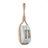 Wood Sail Boat Pulley Wall Decor Blue - Olivia & May: Coastal Beach Art, Carved Wood Composite Sculpture - 2 of 4