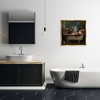 Stupell Industries Tiger in Floral Bathtub Black Framed Floater Canvas Wall Art - 2 of 4