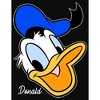 Juniors Womens Mickey & Friends Donald Duck Big Face Racerback Tank Top - 2 of 4