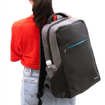 RadioShack 15.6" Laptop Backpack, Black/Grey with Blue Accents, Tech Bag for Men & Women, Sleek Design for Office, School & Travel 2607052 — фото 5