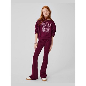 The Children's Place Girls Active Sueded Rib Flare Leggings - 1 of 4