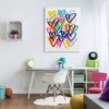 Stupell Industries Urban Graffiti Hearts, 48" x 36" - 2 of 4