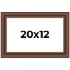 PosterPalooza | Traditional Brown Picture Frame - UV Acrylic, Backing Board, Hanging Hardware Included - 2 of 4