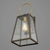 Progress Lighting Barnett Collection 1-Light Medium Wall Lantern in Antique Bronze with Glass Shade - 3 of 4