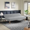 Serta Santiago Convertible Sofa Woven Light Gray - 3 of 4