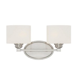 Savoy House Kane 2 - Light Vanity in  Satin Nickel - 1 of 1