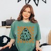 Simply Sage Market Women's Checkered Flower Ghost Short Sleeve Garment Dyed Tee - 2 of 2