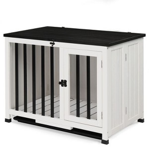 Karl Home Portable Foldable Solid Wood Indoor Cage with Pull Out Tray - 1 of 4