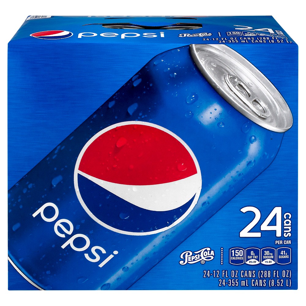 UPC 012000000171 product image for Pepsi Cola - 24pk/12 fl oz Cans | upcitemdb.com