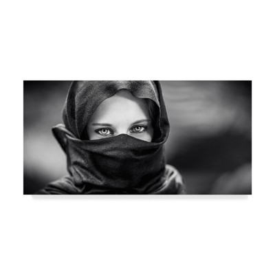 12" x 24" Arabian Eyes by Giuseppe Torre - Trademark Fine Art