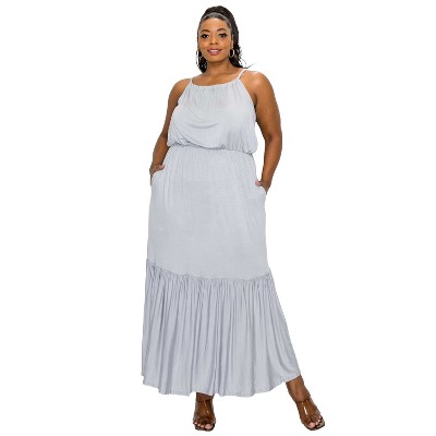 L I V D Women's Ameli Pocket Cami Maxi Dress
